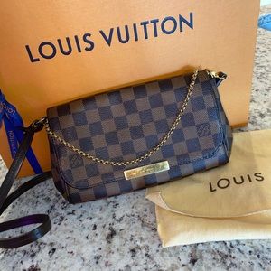 Louis Vuitton Favorite PM Damier Ebene Purse Bag
